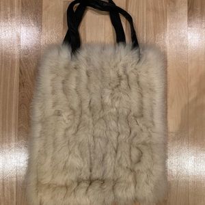 Réformation Upcycled Fur Tote Bag